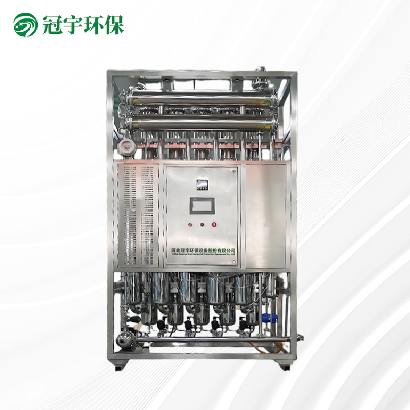 制药列管蒸馏水机500L/H 双管板